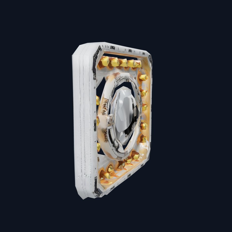 Futuristic Light Panel model pack with glowing elements